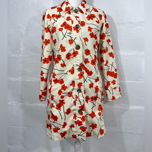 LANDS' END FLORAL POPPY RAIN COAT - Picture 14 of 16